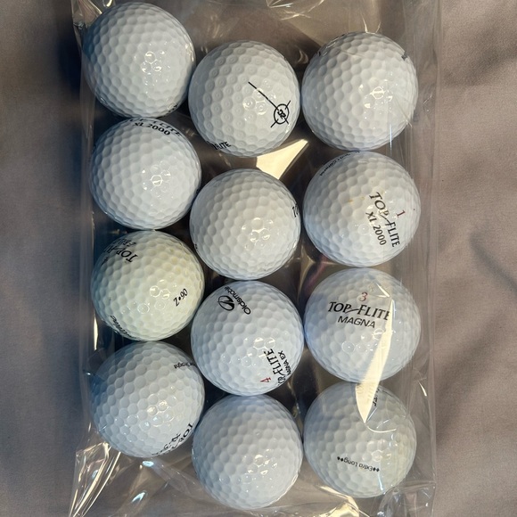 Top Flite Other Golf Balls Used Dozen Of Top Flite Golf Balls
